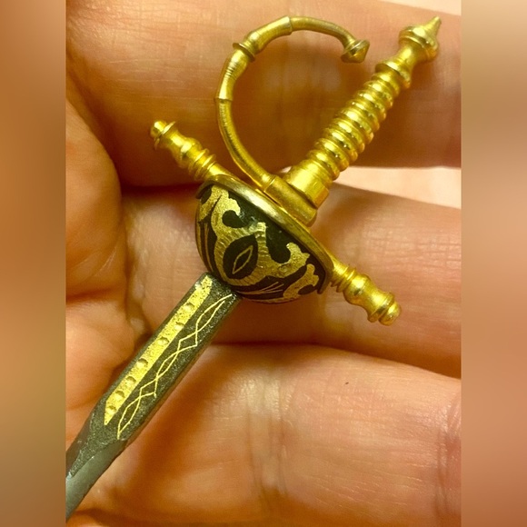 Vintage (1930-1940) Gold and Silver Sword Letter Opener - Picture 3 of 5